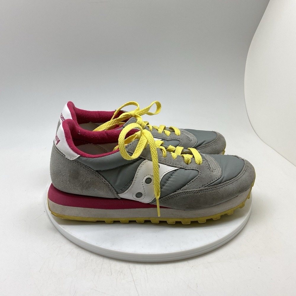 Saucony Sneakers Womens 8.5 Jazz Womens Gray 1044-277 Casual Athletic Shoes